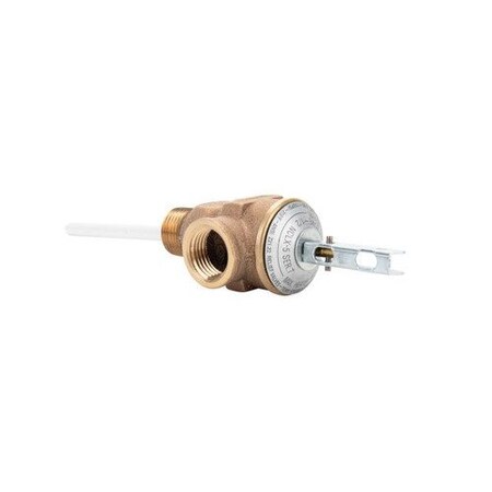 Camco T & P VALVE 1/2IN W/ 4IN PROBE COATED, 150PSI, BULK 10421